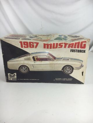 1/25 Mpc 1967 Ford Mustang Fastback Unsealed " Unfinished Project " Model Kit