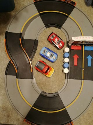 Shake N Go Speedway Mattel Fisher Price 2 Cars And 1 Truck Complete Race Track