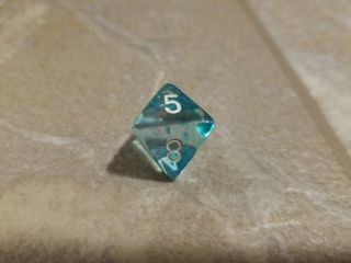 Chessex Dice CHX LE638 Aquamarine/White 7 Nebula Polyhedral Die Set 4