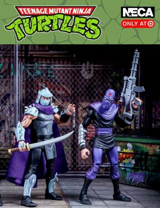 Neca Shredder & Foot Soldier Sdcc 2017 Teenage Mutant Ninja Turtles Target Tmnt