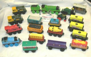 20 Wooden Thomas The Tank Engine And Friends Cars And Locomotives & Harold