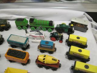 20 Wooden Thomas the tank engine and friends cars and locomotives & Harold 4