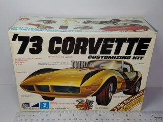 1/25 Mpc 1973 Chevrolet Corvette Unsealed Model Kit