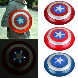 Avengers Captain America Shield With Led Light & Sound Kids Cosplay 32cm Toy