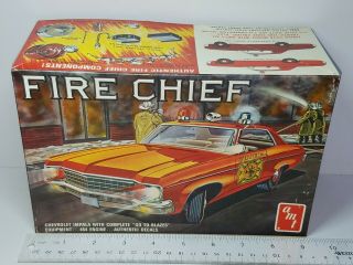 1/25 Amt Fire Chief 1970 Chevrolet Impala Unsealed Model Kit