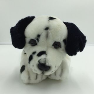 Fao Schwarz Black White Dalmatian Puppy Dog Plush Soft Toy Stuffed Animal 11 "