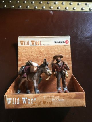 Schleich Wild West Gold Prospector With Donkey 70310 Goldsucher Mit Packesel Nib
