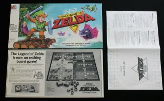 Nintendo 1988 Legend Of Zelda Board Game (milton Bradley) Never Been Played.