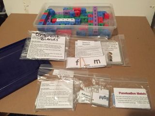 Learning Resources Reading Rods Word Building Kit Cubes & Flash Cards,
