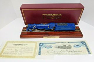 Mantua Ho 4 - 6 - 2 Baltimore & Ohio 5314 The Roal Blue Steam Engine & Tender