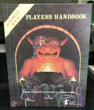 Advanced Dungeons And Dragons Players Handbook 1st Edition 6th Printing