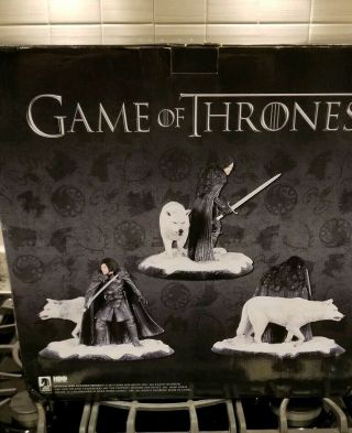 Game of Thrones Jon Snow and Ghost Dark Horse 16x13 Statue By Gentle Giant 5