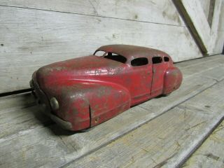 Vintage Red Wyandotte,  Marx,  Girard? Pressed Steel Car 2