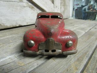 Vintage Red Wyandotte,  Marx,  Girard? Pressed Steel Car 7