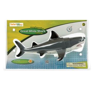 Safariology Jaw Snapping Great White Shark Safari Ltd Educational Toy Figure