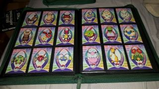 Topps pokemon johto series 1 sticker full set 62 cards complete RARE 2