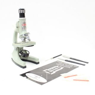 Tasco Deluxe Microscope Kit With Wooden Carrying Case 404
