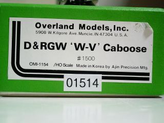 Ho Brass Omi 1154 D&rgw Wide Vision Caboose Pro Paint