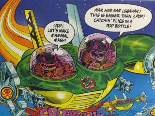 1991 Bucky O ' Hare Toad Wars TOAD DOUBLE BUBBLE Store Stock MISB 3