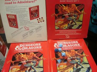 Basic Rules Set 1 Dungeons And Dragons Red Box 1983 Tsr 1011