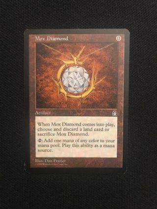 Mox Diamond Stronghold Mtg Magic The Gathering Rare Artifact Card