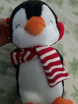 Dress Up Smiling Winter Penguin (18 In Tall By 10 In With Scarf  - Dan Dee