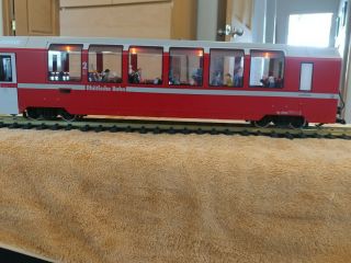 Lgh Rhb Bernina Express Railway L39661 2nd Class Passenger Car