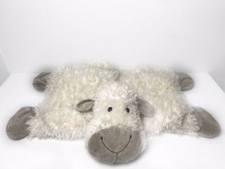 Jellycat Plush Pillow Truffles Sheep Lamb Cream Tan 29” X 19” Big Soft Pet