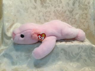 Ty Beanie Buddies Squealer The Pink Pig Plush 1998 15 " Retired Toy Beanie Baby