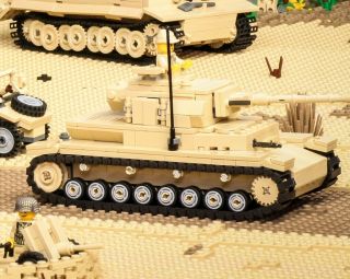 Lego Brickmania® Building Kit - German Panzer IV Ausf F WWII Tank - 2