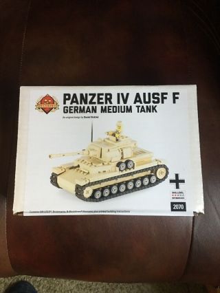 Lego Brickmania® Building Kit - German Panzer IV Ausf F WWII Tank - 5