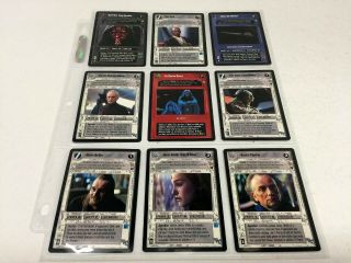 Star Wars Card Ccg Game Coruscant Complete 9 Card Alternate Image Ai Set