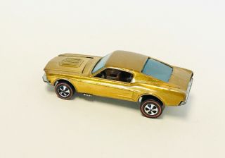 Redline Gold Custom Mustang Hk Brown Interior Hot Wheels