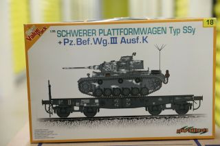 Swchwerer Platformwagen,  Pz.  Bef.  Wg.  Iii Ausf K 1/35 Dragon Cyber