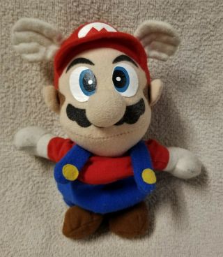 Vintage Nintendo 64 Flying Mario Mario Bros 6 " Beanbag Plush Toy Doll Bd&a