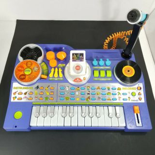 Vtech Kidijamz Studio Keyboard Synthesizer Kids Dj Record Play Music Sing Blue