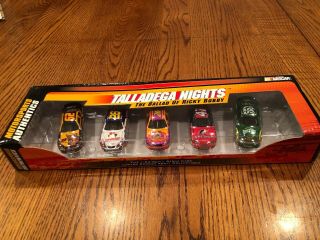 Rare 1/64 Motorsports Authentics Talladega Nights 5 Car Set Ricky Bobby