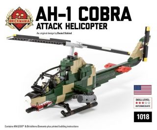 Vietnam Ah - 1g Cobra Gunship - Lego Brickmania® Building Kit