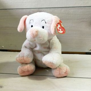 A82 Ty Pluffies Lovesy Pink Puppy Dog Plush 10 " Stuffed Toy Lovey