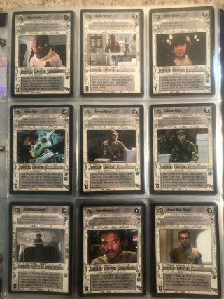 Star Wars Ccg Death Star 2 Complete Set (minus Imperial Command)