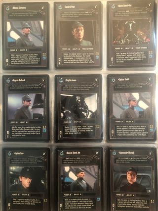 Star Wars Ccg Death Star 2 Complete Set (minus Imperial Command) 4