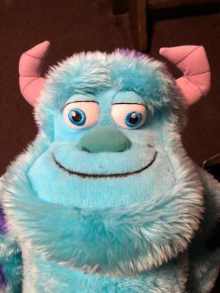 Disney Store Monster Sully Plush Stuffed Soft Lovie Blue Giant/huge/large 26 "