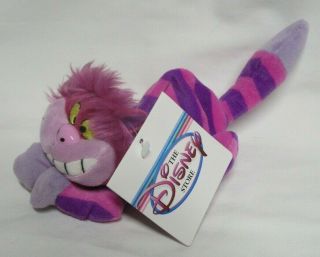 The Disney Store Alice In Wonderland Cheshire Cat Mini Bean Bag - Beanie