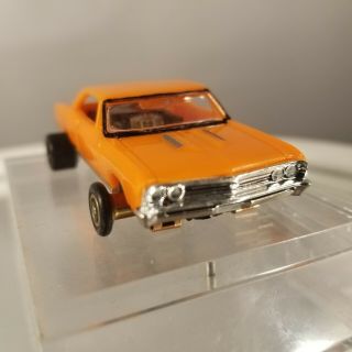 1967 Chevelle Fray Style Practice JL Chassis Car HO scale slot car T - jet 5