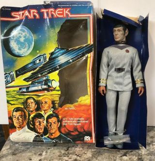 12 - 1/2” Mego Star Trek Motion Picture - Commander Spock In Package