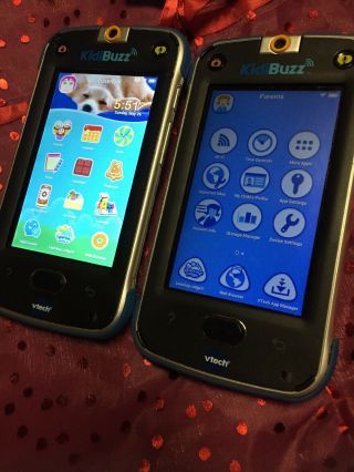 Vtech Kidibuzz Hand - Held Smart Device For Kids Black/blue - Set Of Two.