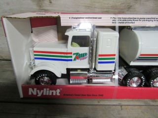 Vintage Nylint Trans Tanker Semi Truck 7 UP Light NIB Steel Soda 4