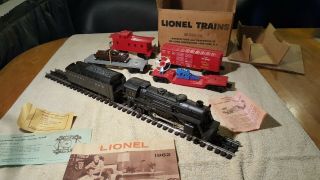 Lionel Postwar 027 Van Camps Uncat 19142 - 100 Train Set 1962 With 242 Steamer