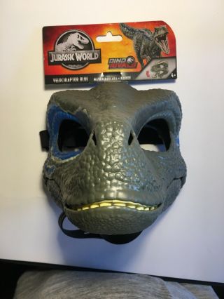 Jurassic World Velociraptor Blue Dino Rivals Mask With Tag