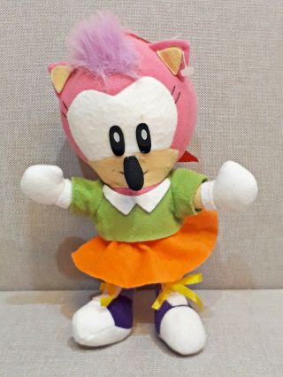 Amy Rose Sonic The Hedgehog Sega 1994 8 " Plush Doll Toy Japan